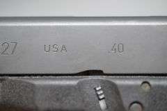 Glock Model 27 Pistol In .40 S&W Caliber,
