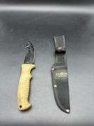Camillus Titanium Gut Hook Knife with Sheath