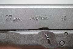 Glock Model 27 Pistol In .40 S&W Caliber,