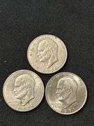 1971 Eisenhower One Dollar Coins - Lot of 4
