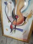 GEE CLEF FRAMED PAINTING - 22X42