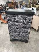 5 DRAWER CHEST WITH MARBLE LOOK FRONT - 30X16X48