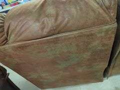 Brown Three-Seat Reclining Sofa