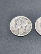 TWELVE MERCURY DIMES