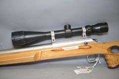 Custom Benchrest Bolt Action Rifle In .243 Ackley Improved Caliber,