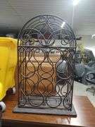 IRON WINE RACK - 16X9X24