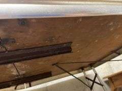 Folding Table with Metal Legs