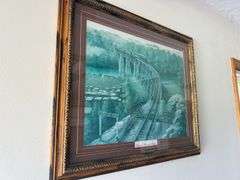 Framed Art Print - Burnside Memorial Bridge and Cumberland River