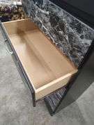 5 DRAWER CHEST WITH MARBLE LOOK FRONT - 30X16X48