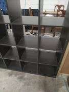 16 CUBE STORAGE SHELF BLACK - 58X16X58