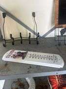 Metal Shelving Unit with Assorted Items
