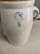 Stoneware Butter Churn with Wooden Dasher