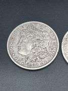 THREE MORGAN SILVER DOLLARS