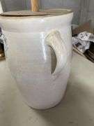 Stoneware Butter Churn with Wooden Dasher