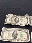 Lot of 5 Ten Dollar Federal Reserve Notes