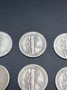 TWELVE MERCURY DIMES