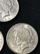 1923 Peace Silver Dollars - Group of Three