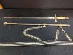 Ornate Ceremonial Sword with Scabbard and Belt