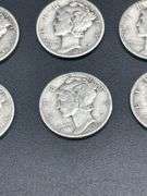 TWELVE MERCURY DIMES