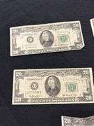 Group of Five US $20 Bills