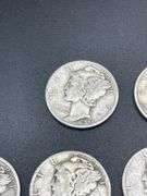 TWELVE MERCURY DIMES
