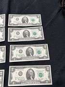 Lot of Twenty (20) Two Dollar Bills