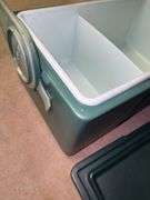 Stanley Cooler, Wood Box, and Metal Rack Lot