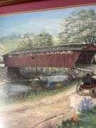 Fred Thrasher Limited Edition Print - Covered Bridge Scene