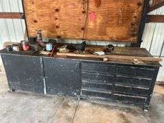 Heavy Duty Work Bench with Tools and Supplies