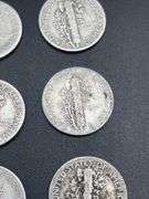 TWELVE MERCURY DIMES
