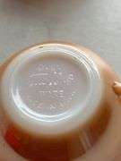 Set of 4 Fire King Peach Luster Oven Ware Mugs