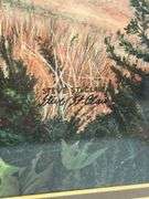 Framed Print by Steve St. Clair - Deer and Covered Bridge