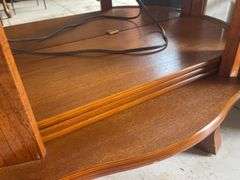 Curved Glass Display Cabinet with Lighting
