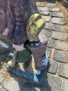 Concrete Golf Caddy Lawn Statue