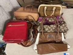 Assorted Ladies Handbags - Coach, Nine West, and More
