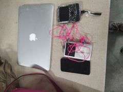 APPLE MACBOOK AIR - 2 APPLE IPODS - FLIP PHONE - NO CHARGERS