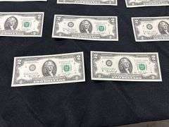 Lot of 20 Two Dollar Bills