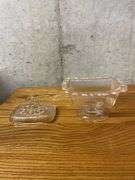 Elegant Clear Glass Candy Dish with Lid