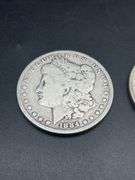 THREE MORGAN SILVER DOLLARS
