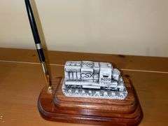 Train, CSX Locomotive Pen Holder, and Pocket Knife