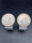 TWO MORGAN SILVER DOLLARS