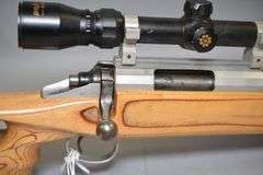 Custom Benchrest Bolt Action Rifle In .243 Ackley Improved Caliber,