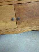 Wood Washstand with Marble Top