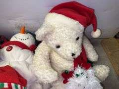 Assorted Holiday Plush Toys and Pillow