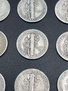 TWELVE MERCURY DIMES