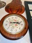 Mixed Home Decor Lot: Mirror, Clock, and Wall Hangings