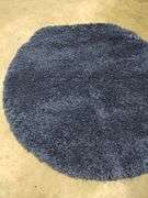 BLUE SHAG 3 FT ROUND RUG