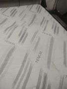 QUEEN SIZE FARMHOUSE STYLE BED - HEADBOARD WITH FOOTBOARD AND RAILS AND SLATS MATTRESS WILL BE GIVEN TO BUYER IF WANTED