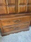 Wood Armoire with 2 Drawers