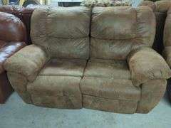 Brown Reclining Loveseat